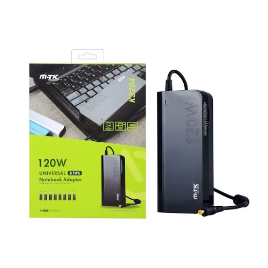 MTK CARREDADOR ADAPTADOR K3204(02029062) UNIVERSAL 120W PRETO MTK CARREDADOR ADAPTADOR K3204(02029062) UNIVERSAL 120W PRETO